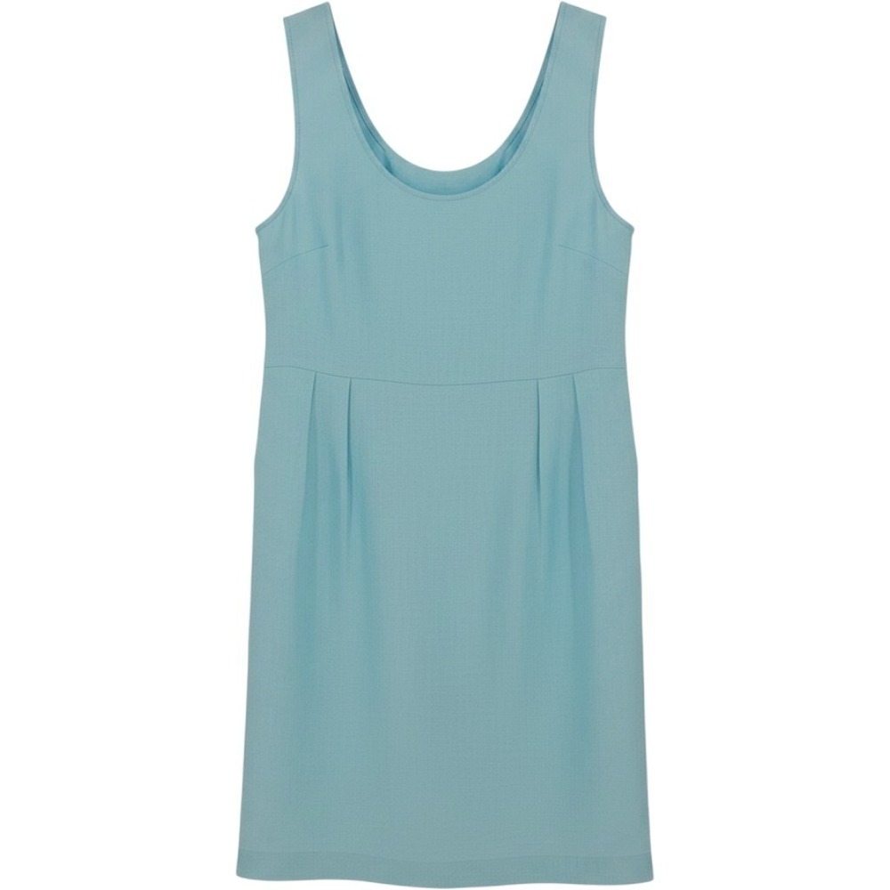 J. Jill Light Blue 100% Linen Sleeveless Scoop Neck Shift Dress XL RN 97641